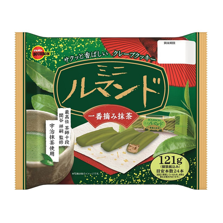 Bourbon Mini Lumonde Matcha 4.05 盎司