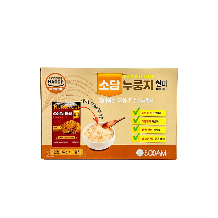 NURUNGJI-SCORCHED BROWN RICE 62 g*10 pack