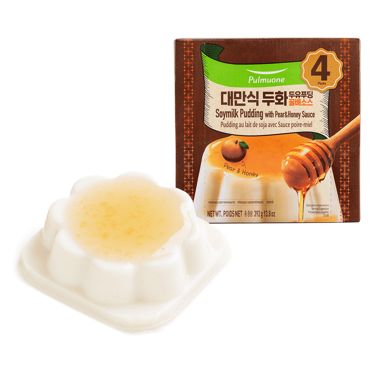 圃美多 台式豆花 豆奶布丁 蜂蜜梨酱 13.8 盎司