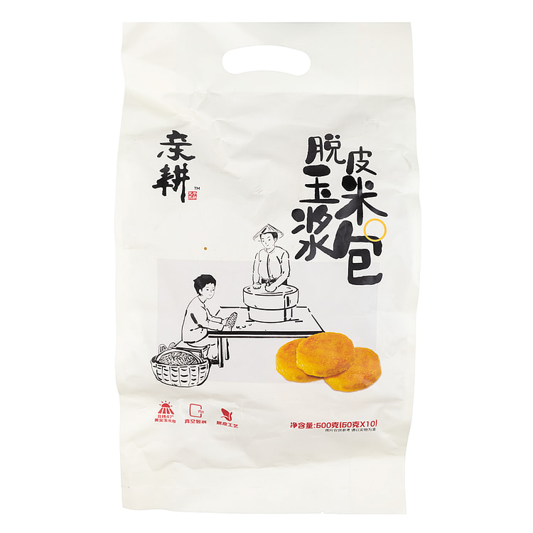 亲耕 脱皮玉米浆包 玉米饼 10袋入 600 克