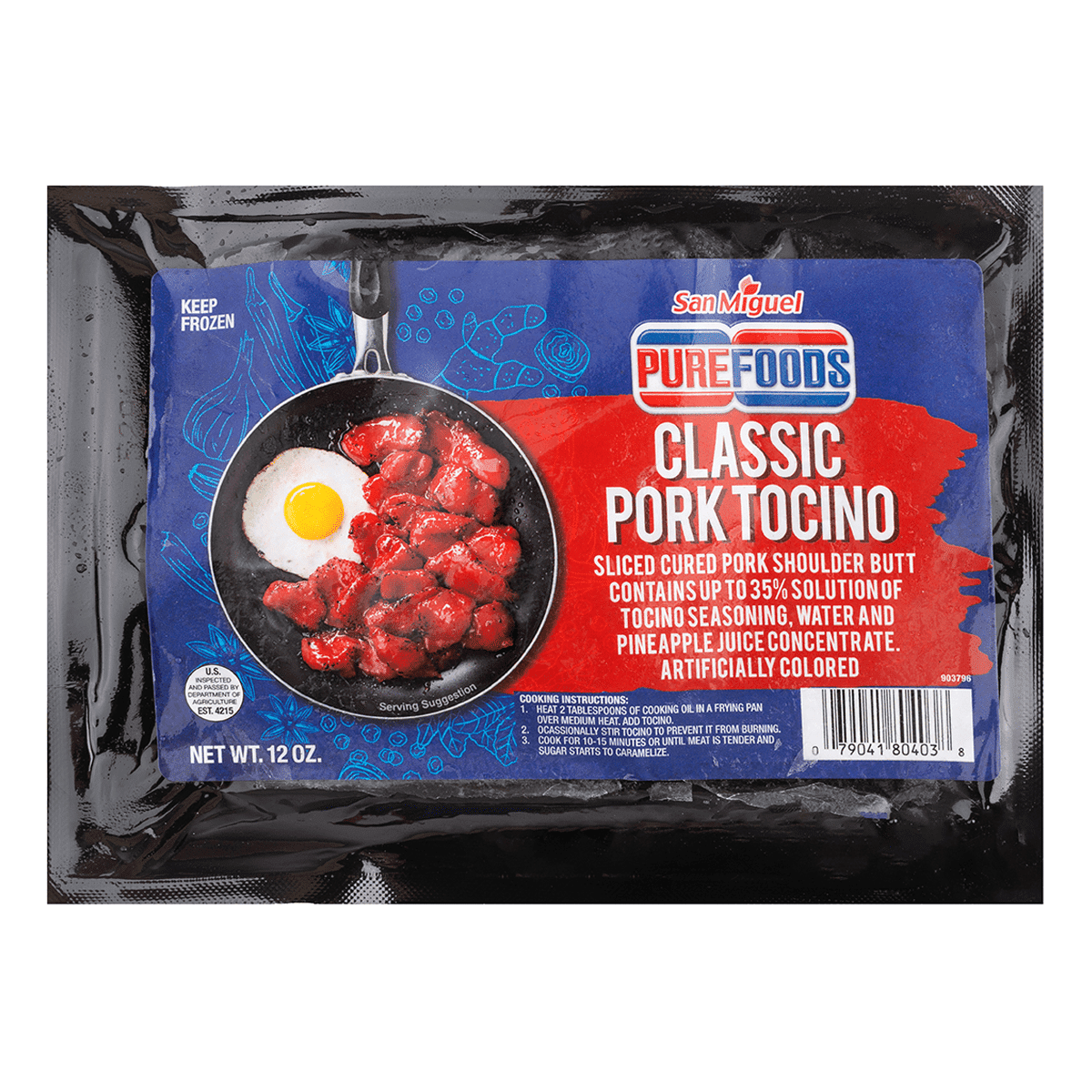 Purefoods Classic Pork Tocino, Frozen 12 oz