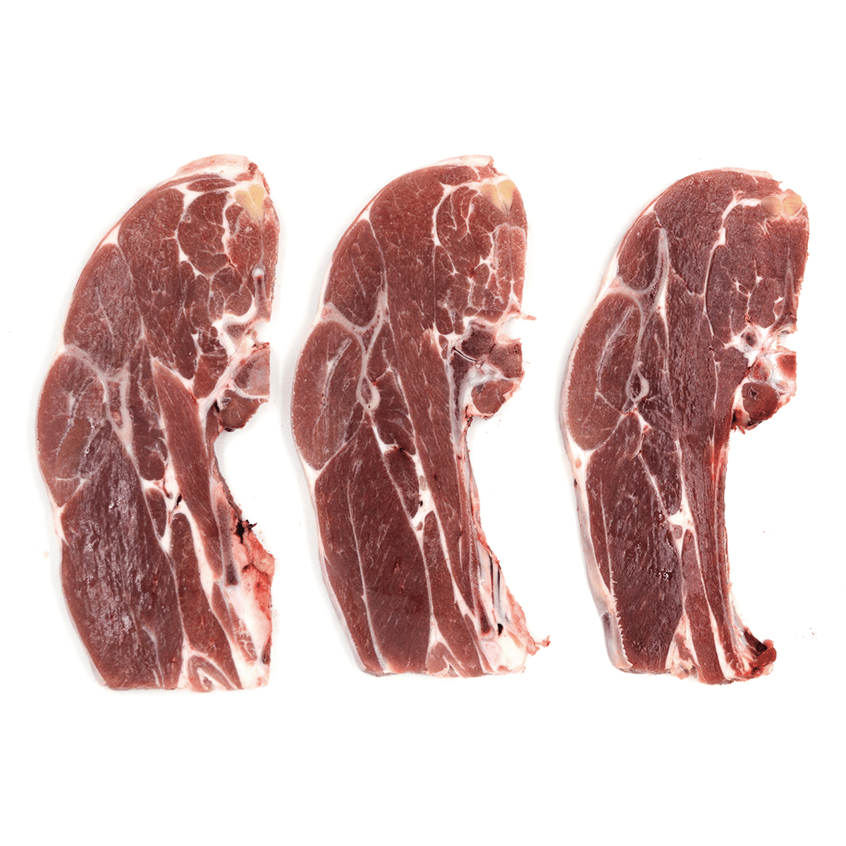 Costeletas de ombro de cordeiro com osso congeladas 2 lb