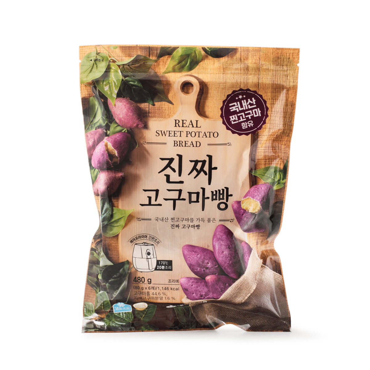 Daedoo Real Sweet Potato Bread, Frozen 480 g
