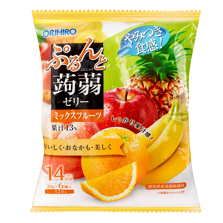 Orihiro 低卡高纤蒟蒻果冻 混合水果味 120 克