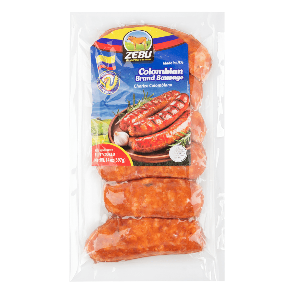 ワビサビダンゴ Get Zebu Colombian Brand Sausage 397 g Delivered | Weee! Asian Market