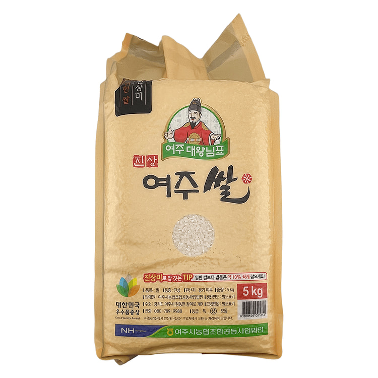 Yeoju Daewang Jin-sang Yeoju Rice-Korean Grown 5000 g