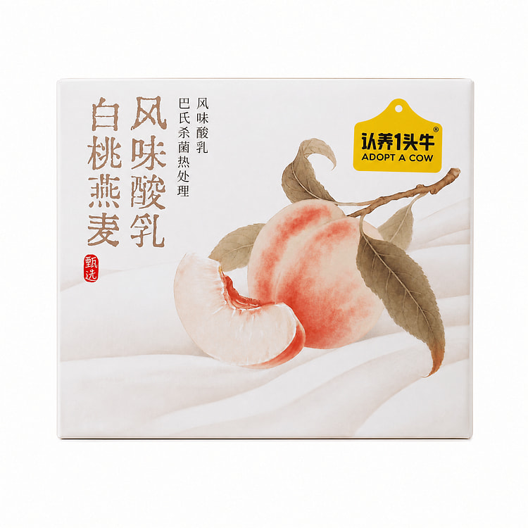 认养1头牛 白桃燕麦风味酸乳 230 克*10 瓶