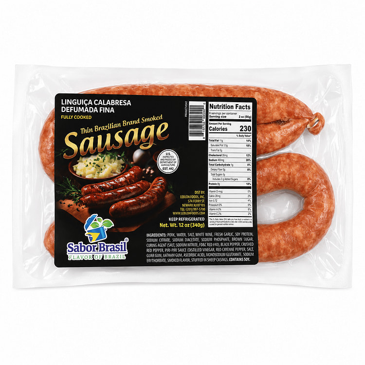 Sabor Brasil Smoked Calabresa Sausage 454 g