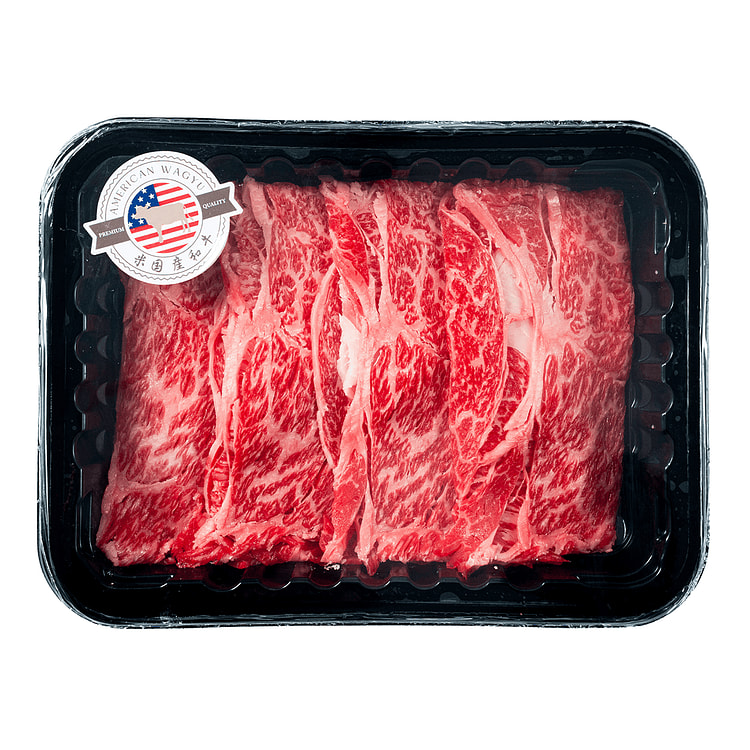 American Wagyu Beef  Chuck Roll Thin Slice for Hotpot, Frozen 8 oz