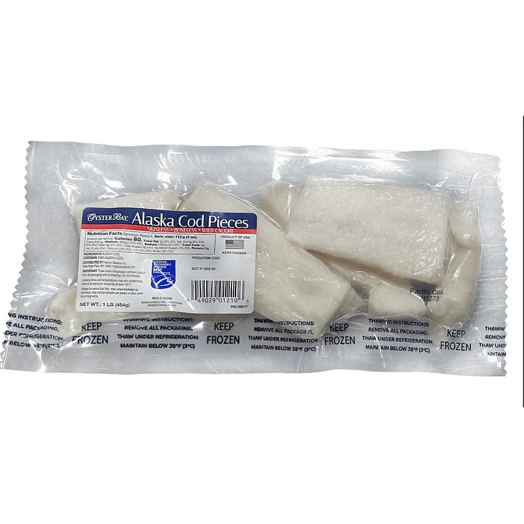 Trozos de Bacalao de Alaska Silvestre Oyster Bay 1 libra(s)