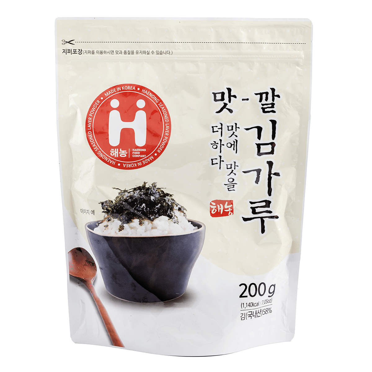 Flocos de Alga Marinha Torrada Haenong 200 g