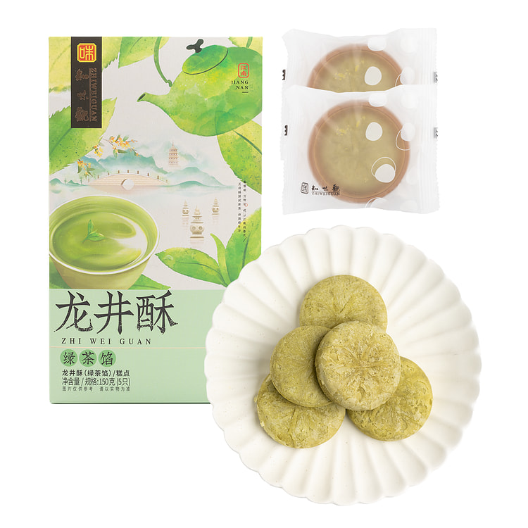 知味观 龙井酥 绿茶味 150 克