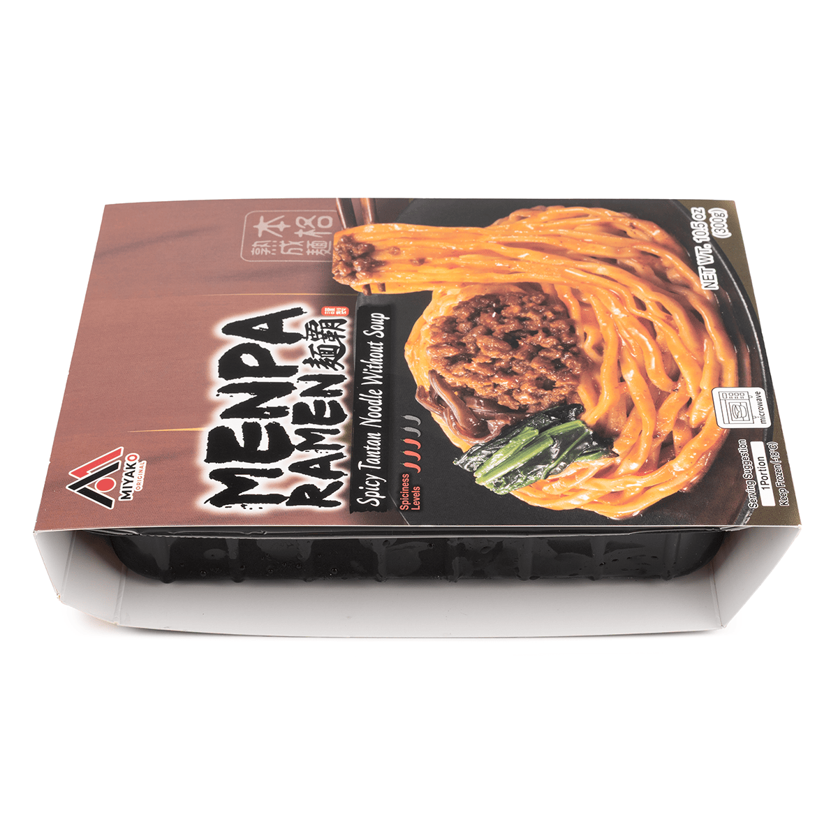 麺覇 スパイシー汁なし 担々麺 冷凍 電子レンジ対応 1食入り 300g 10.5