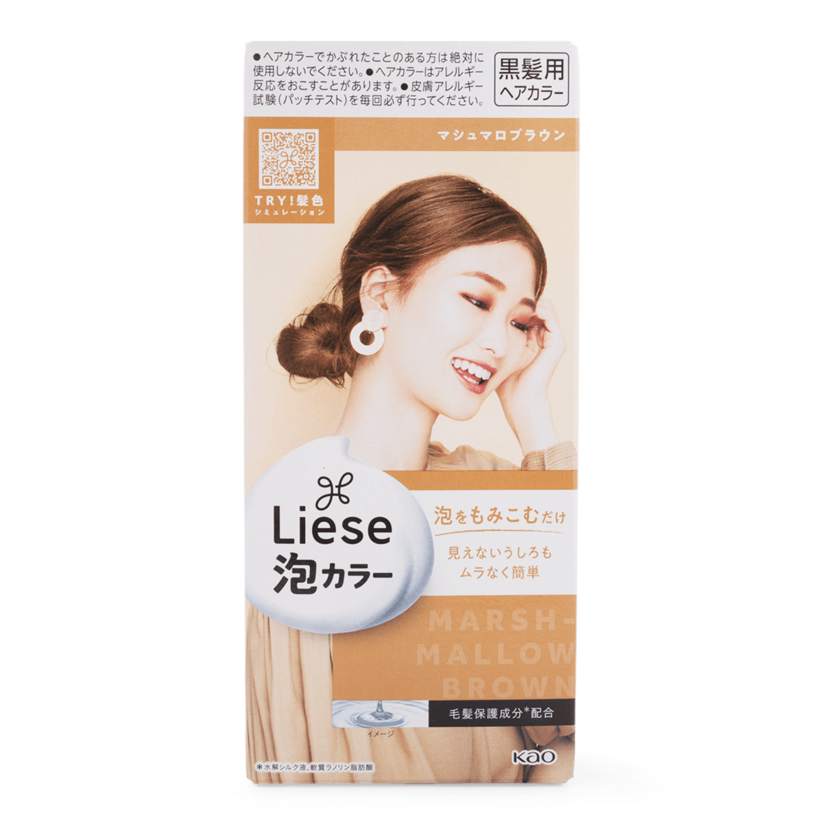 Kao Lyse Prettia Foam Color, Marshmallow Brown 1 each*24 pack