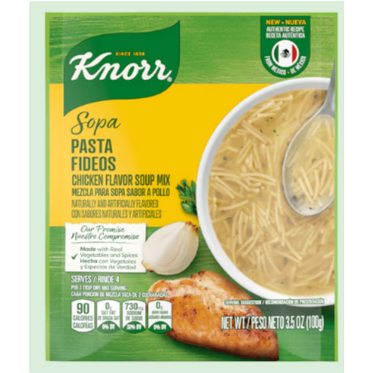 Knorr Sopa Pasta Fideo sabor a Pollo 3.5 onza(s)
