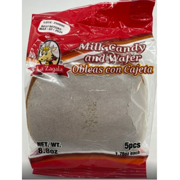 La Zagala Milk Candy and Wafer 5 Pcs 8.8 oz