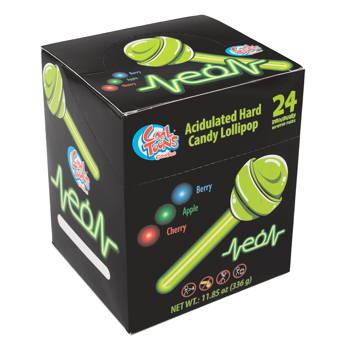 Get Cool Toons Hard candy lollipop Individually wrapped 11.85 oz