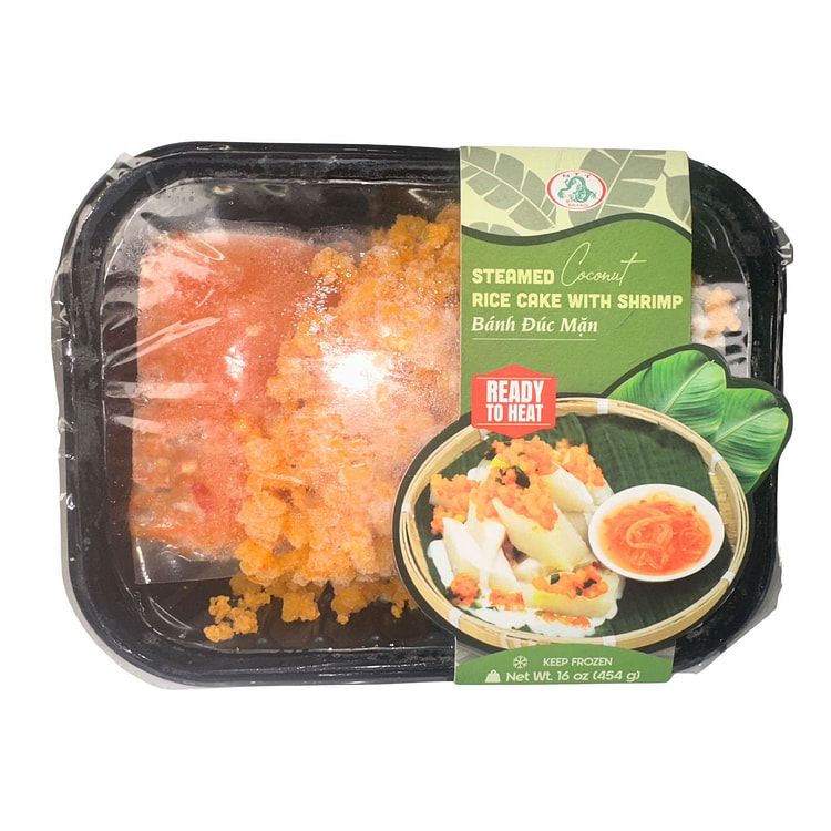 MTT Steamed Coconut Rice Cake with Shrimp, Frozen 16 oz