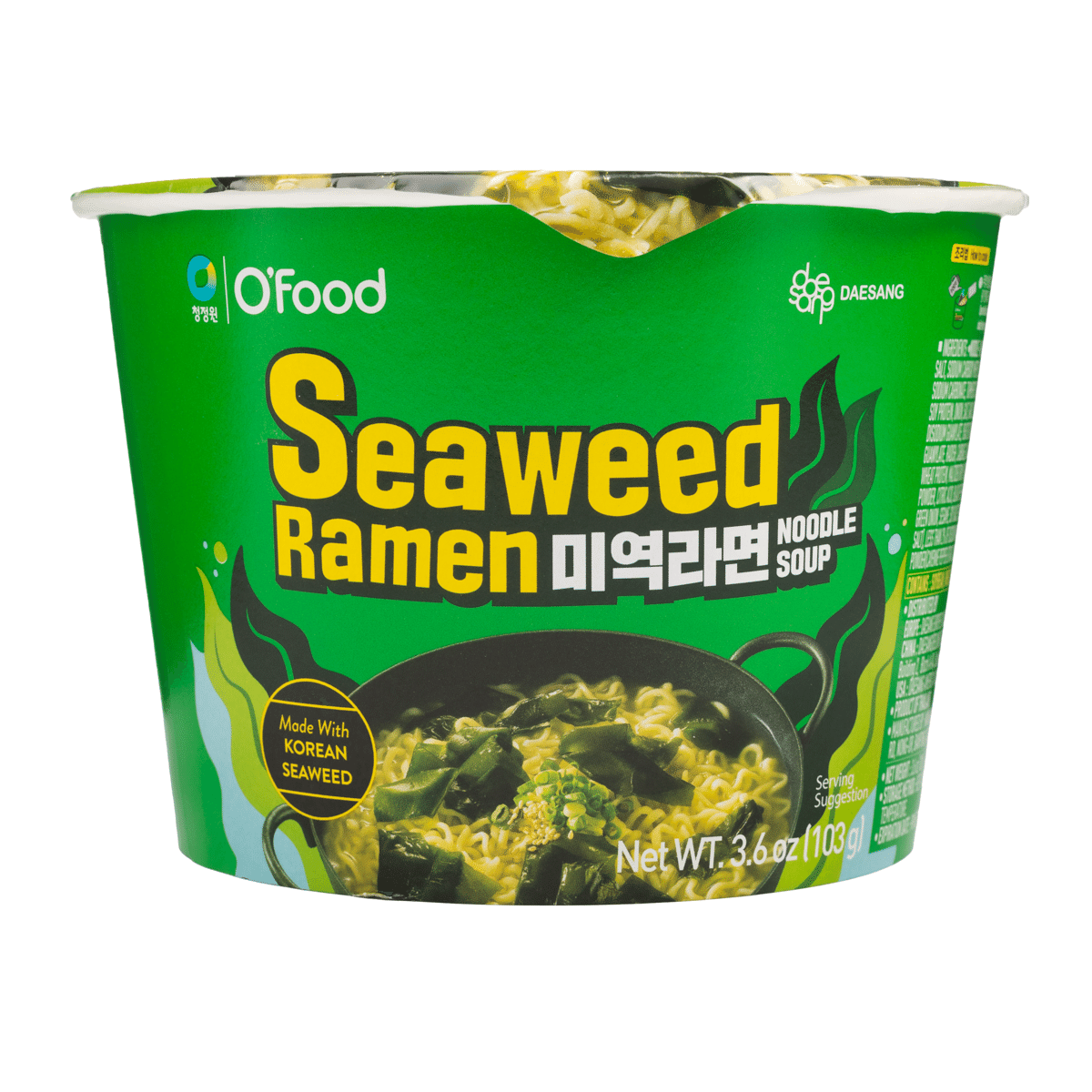 Chung Jung One Seaweed Ramen Bowl 103 g