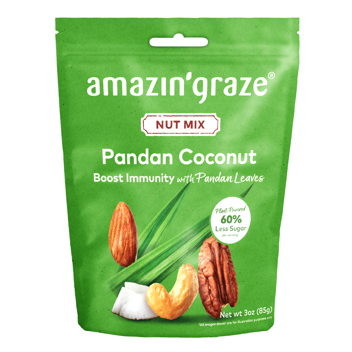 Mix de Nozes com Coco e Pandan Amazin' Graze 3 oz