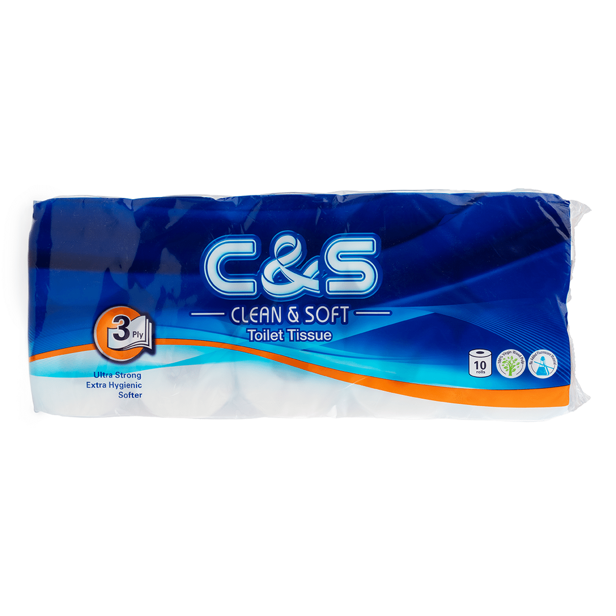 C&S Virgin Wood Pulp Toilet paper 3-Ply 10 Rolls 1 個