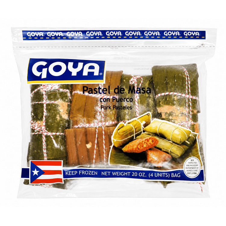 Goya Pork Pasteles 4 Ct, Frozen 20 oz