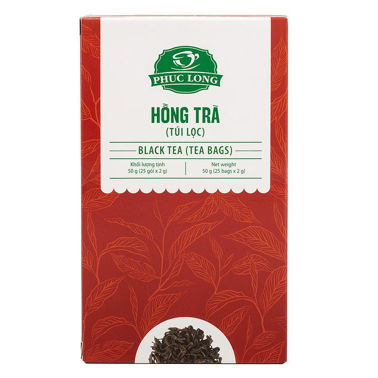 Phuc Long ชาดำแบบซอง