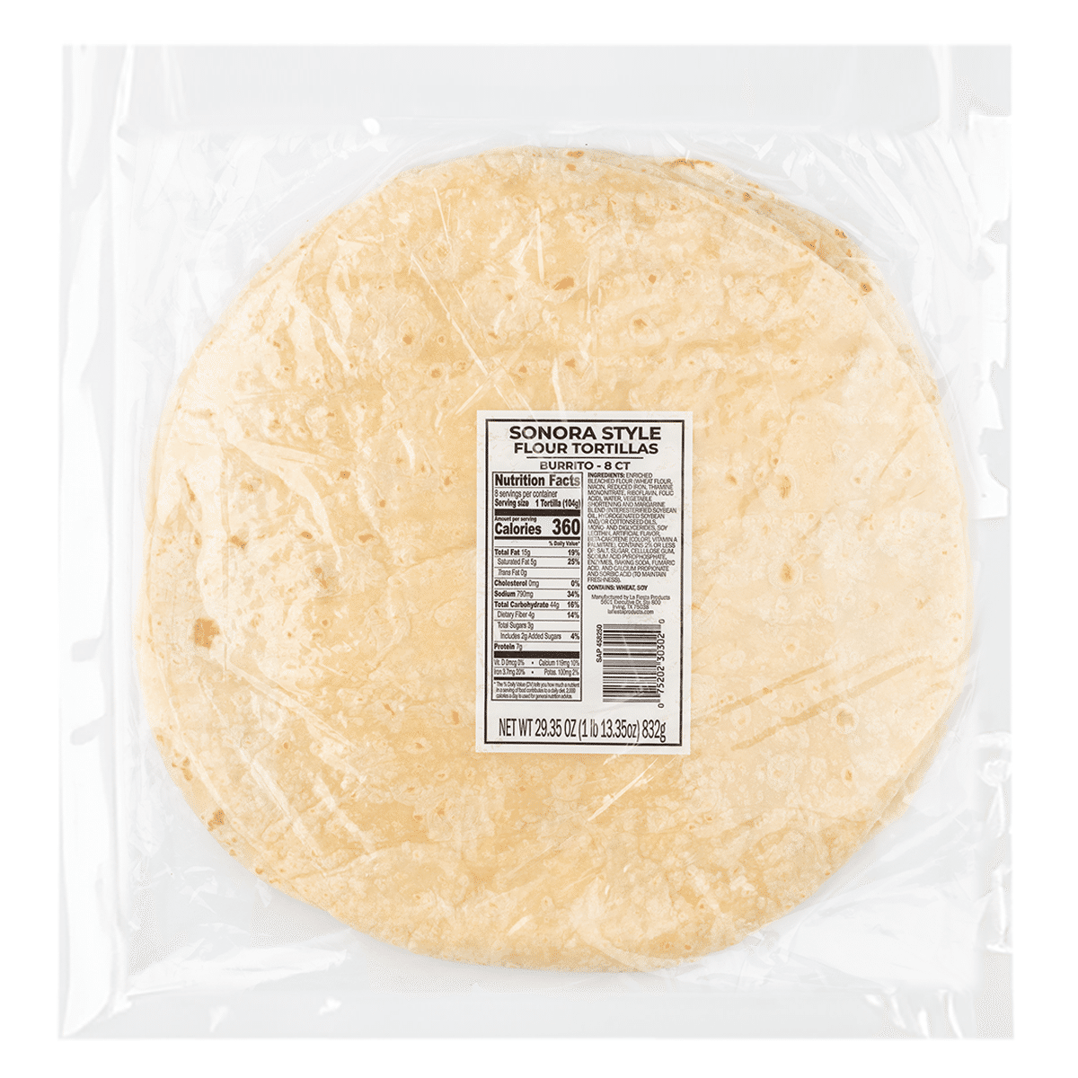 Guerrero Sonora style Flour Tortilla Burrito Size 3.66 oz*8 counts