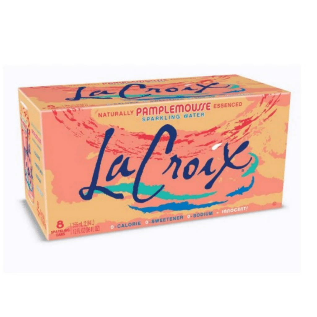 Água com Gás La Croix Sabor Toranja 355 ml*8 latas