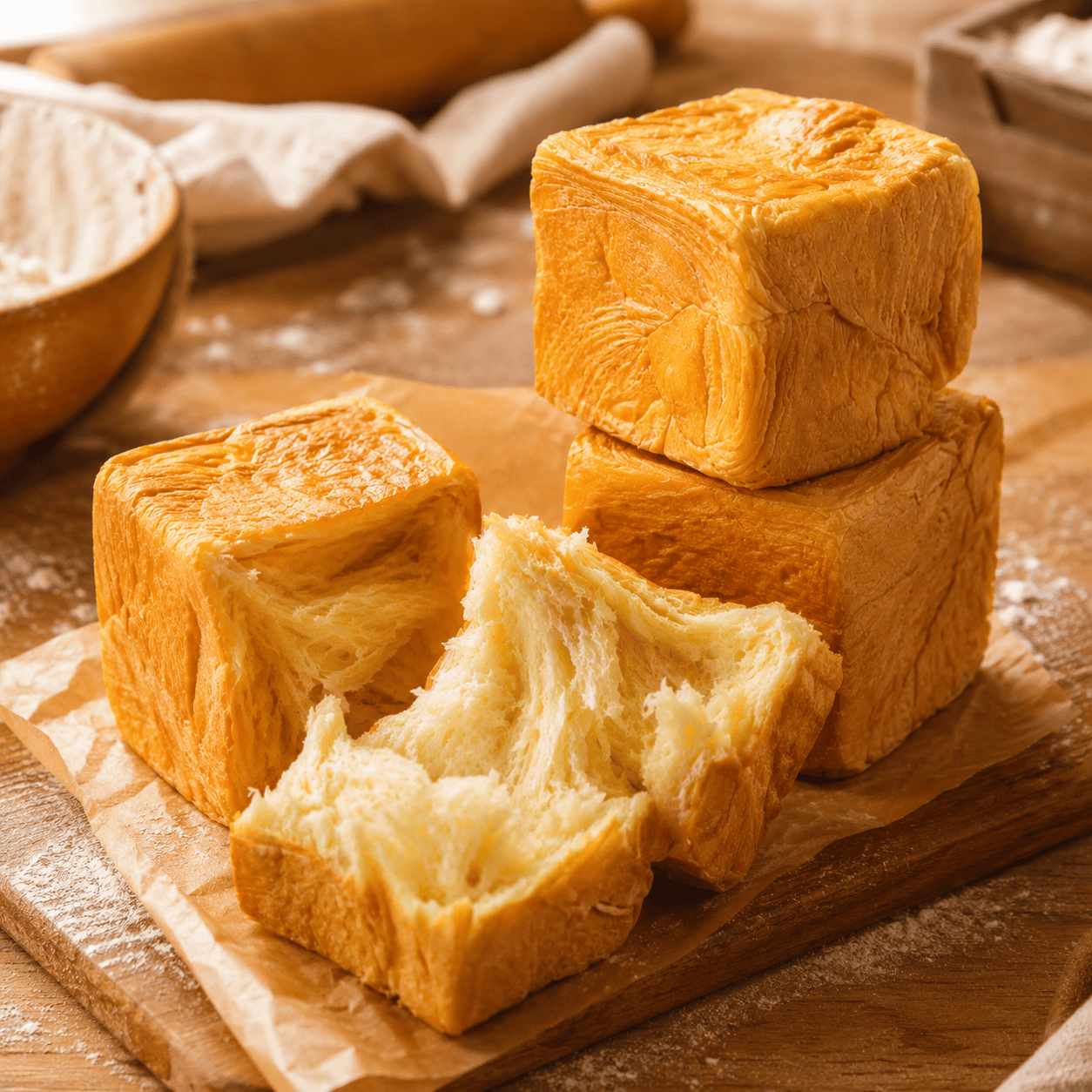 Get Lejinji Cube Raw Toast, 4pcs 320 g Delivered | Weee! Asian Market