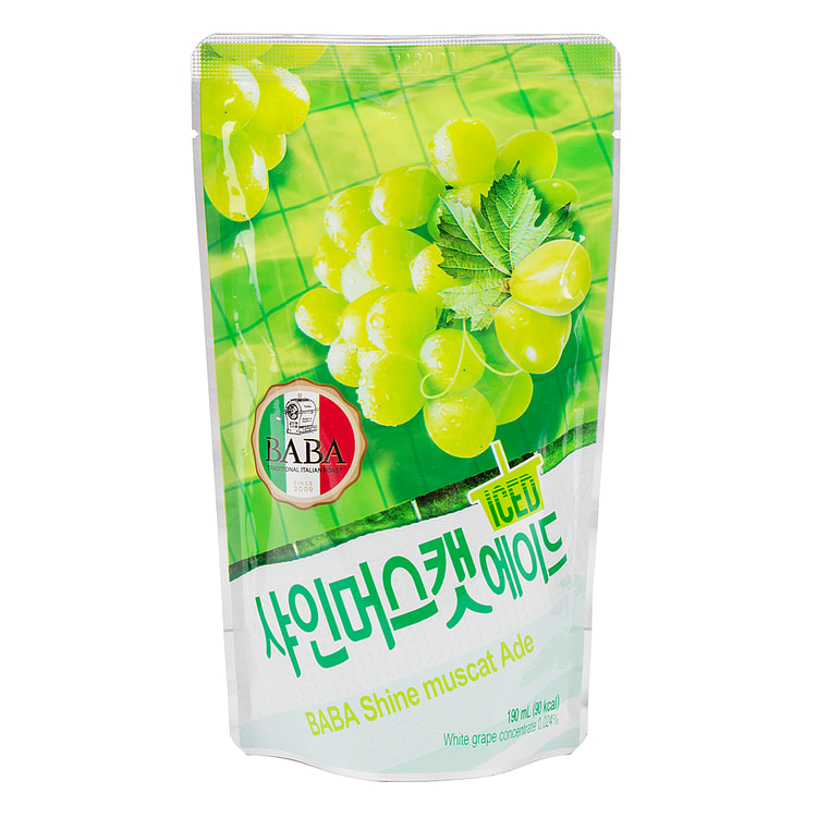 바바 샤인머스캣 에이드 190 밀리리터