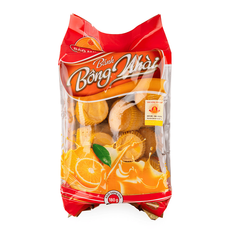 Bao Minh Jasmine Sponge Cake Orange Flavor, Frozen 6.35 oz