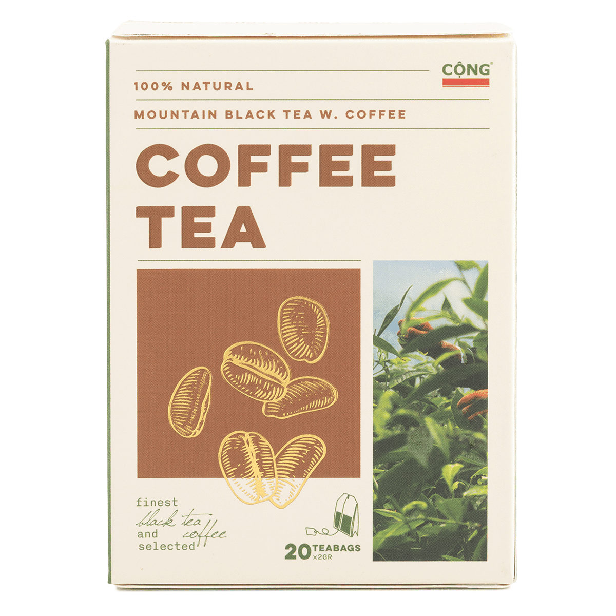 Cong 100% Natural Mountain Black Tea with Coffee 1.4 盎司