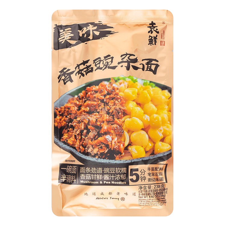 Yuanxian Mushroom Mixed Pea Noodles 238 g