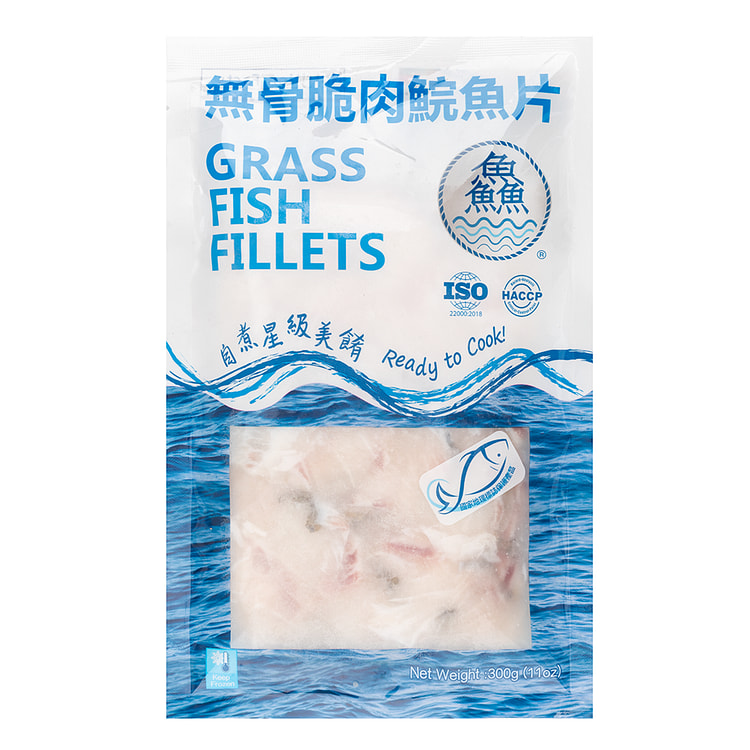 鱻 无骨脆肉鲩鱼片 冷冻 300 克
