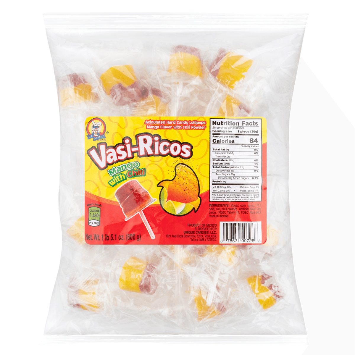 El Azteca Vasi-Ricos Mango with Chili 600 g