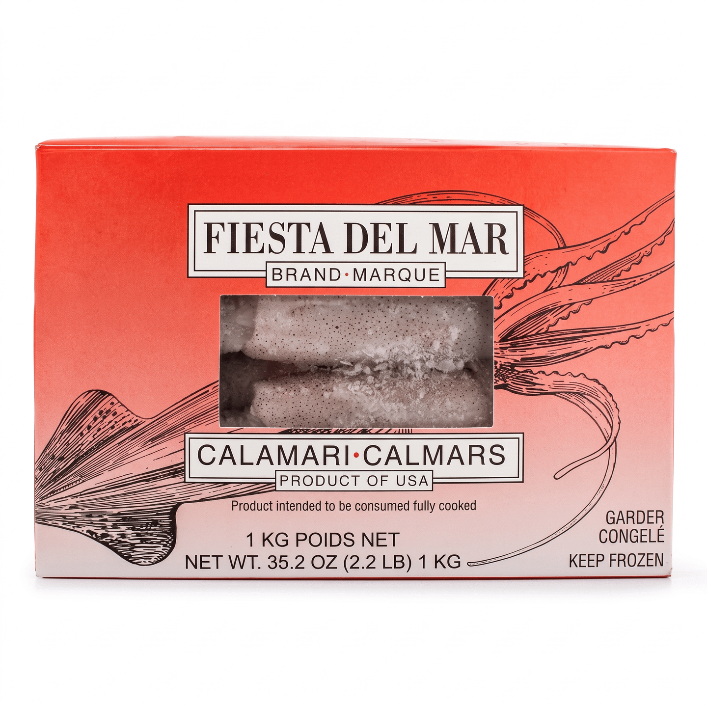 Fiesta Del Mar Wild Caught Squid, Frozen 2.2 lb