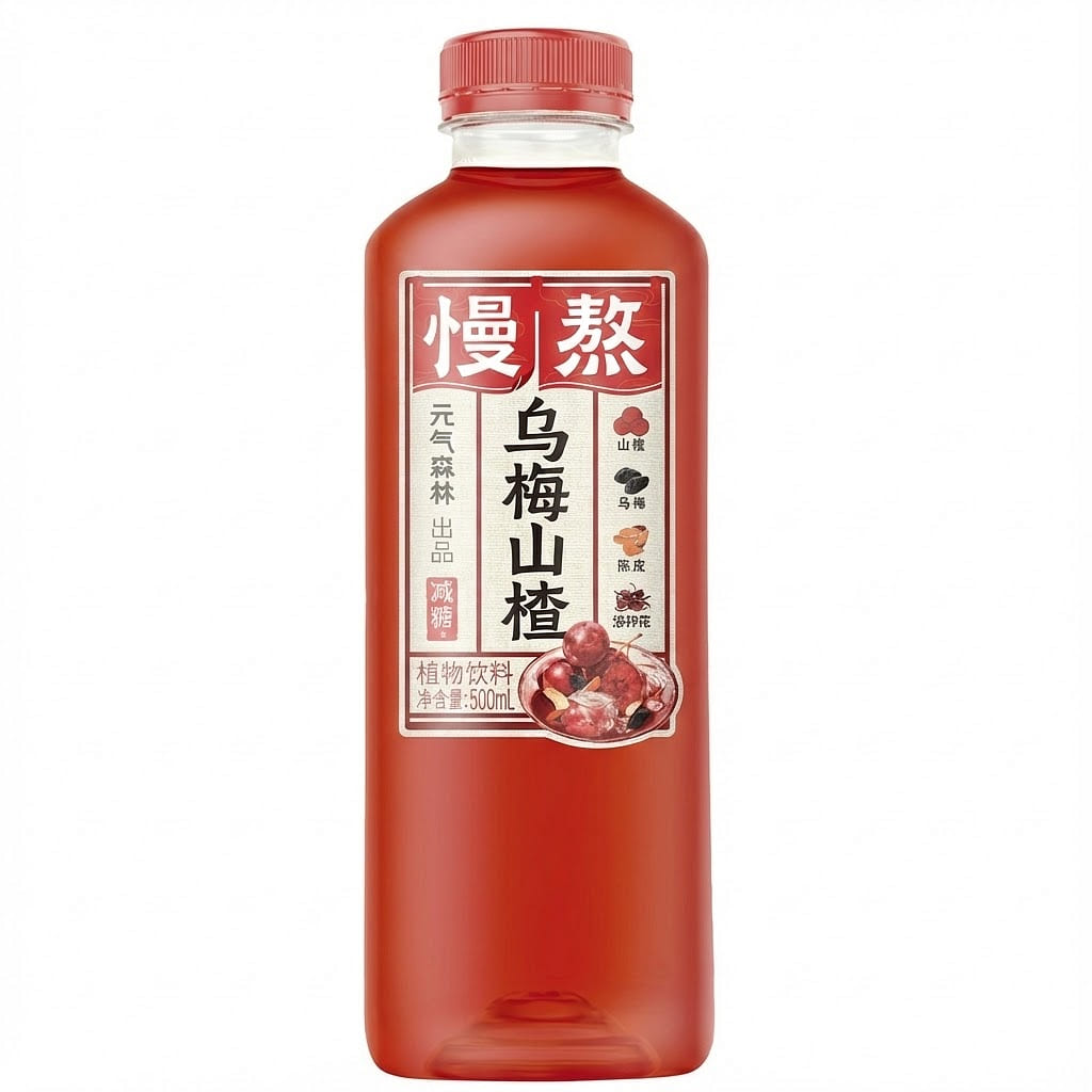 Chi forest Dark Plum & Hawberry Flavoured Drink 500 ml