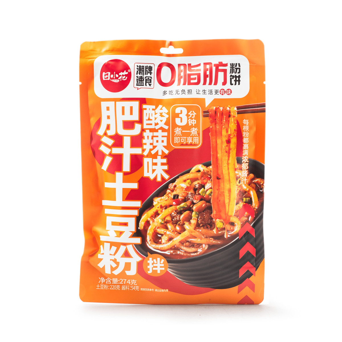 TXH Potato Noodles, Sour and Spicy Flavor 9.6 oz