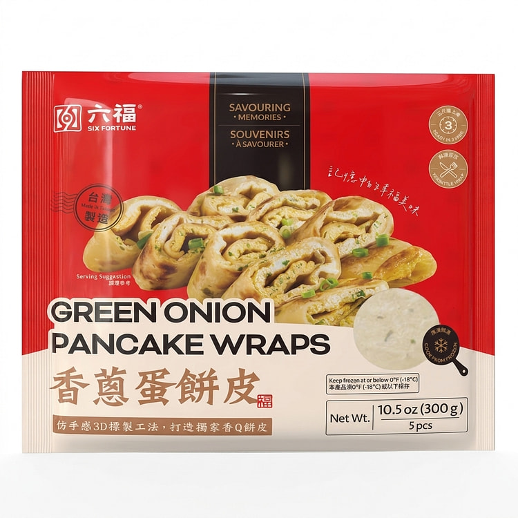 Six Fortune GREEN ONION PANCAKE WRAPS 300 g