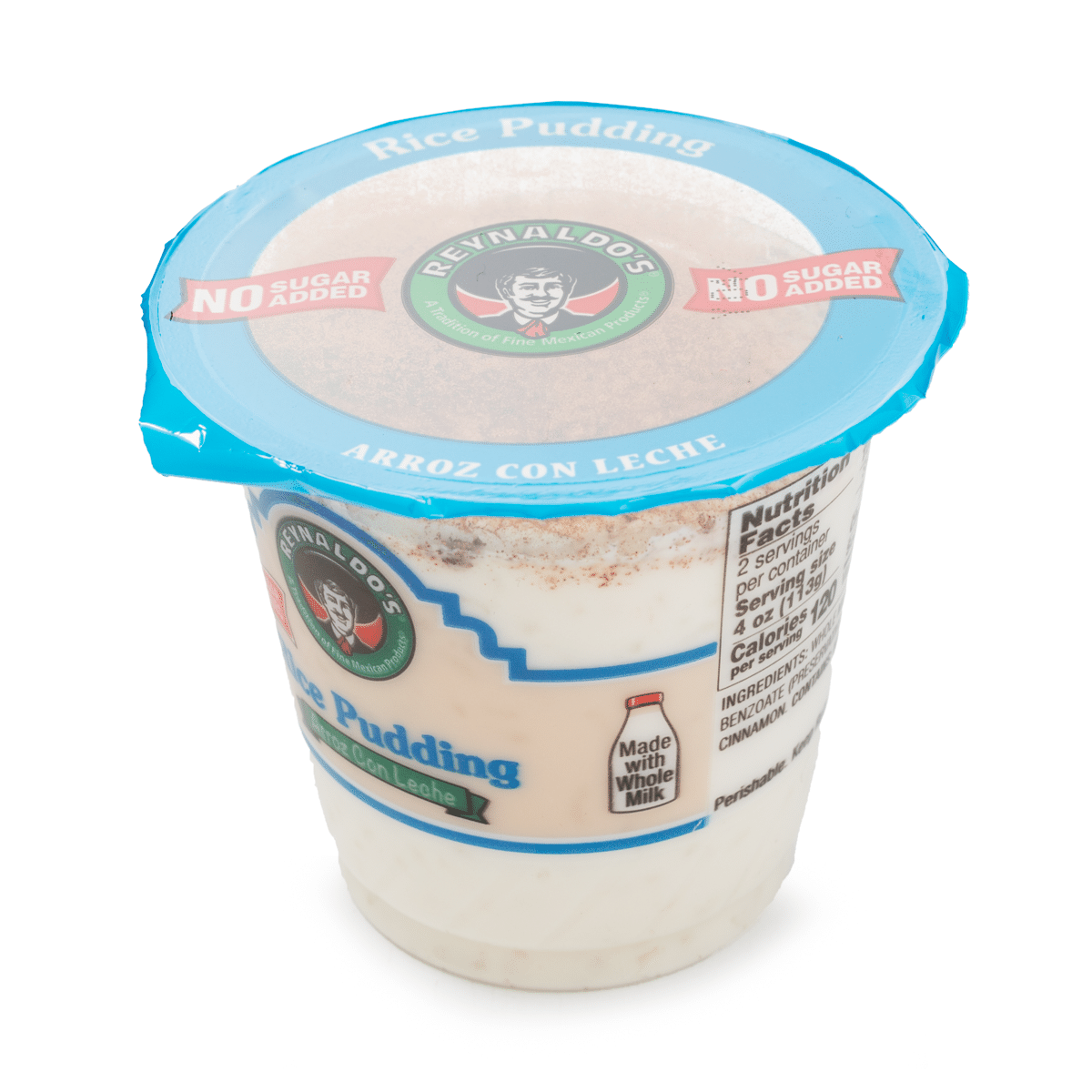 Reynaldos Rice Pudding, No Sugar Added 7 oz