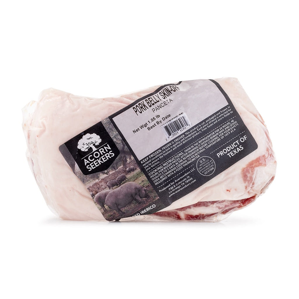 Iberico Pork Belly Skin Off, Frozen 1.8-2.2 lb