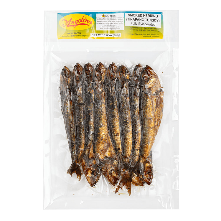 ANGELINA SMOKED HERRING (TINAPANG TUNSOY) FULLY EVISCERATED 7.05 oz