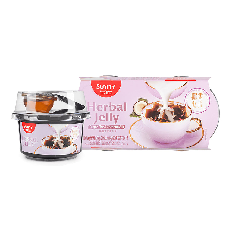 生和堂 椰香紫米龟苓膏 2杯 400 克