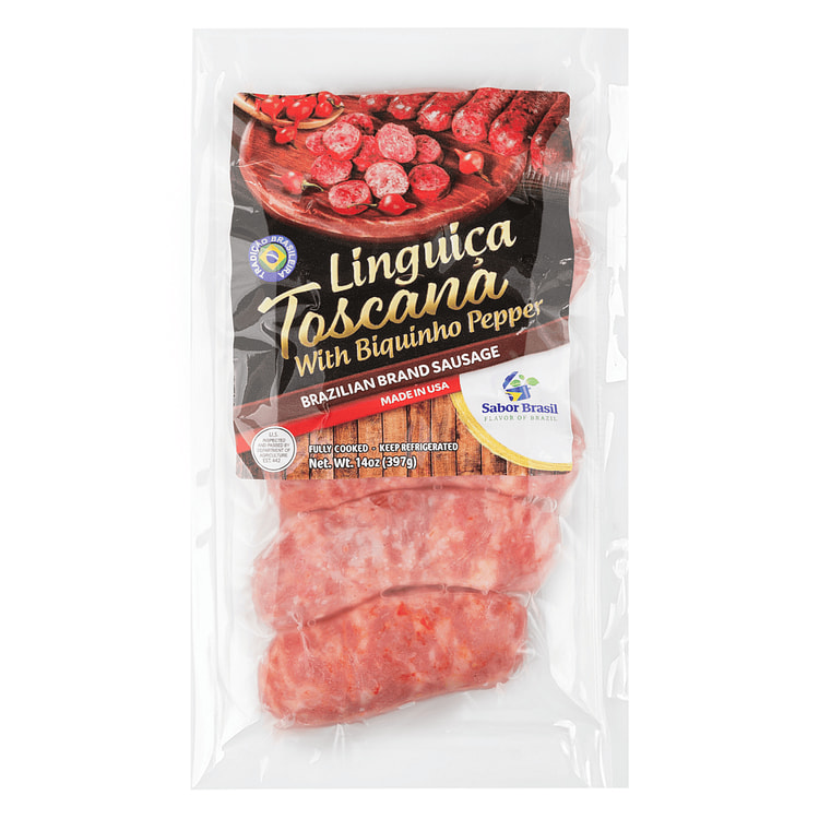 Linguiça Toscana com Pimenta Biquinho Sabor Brasil 397 g