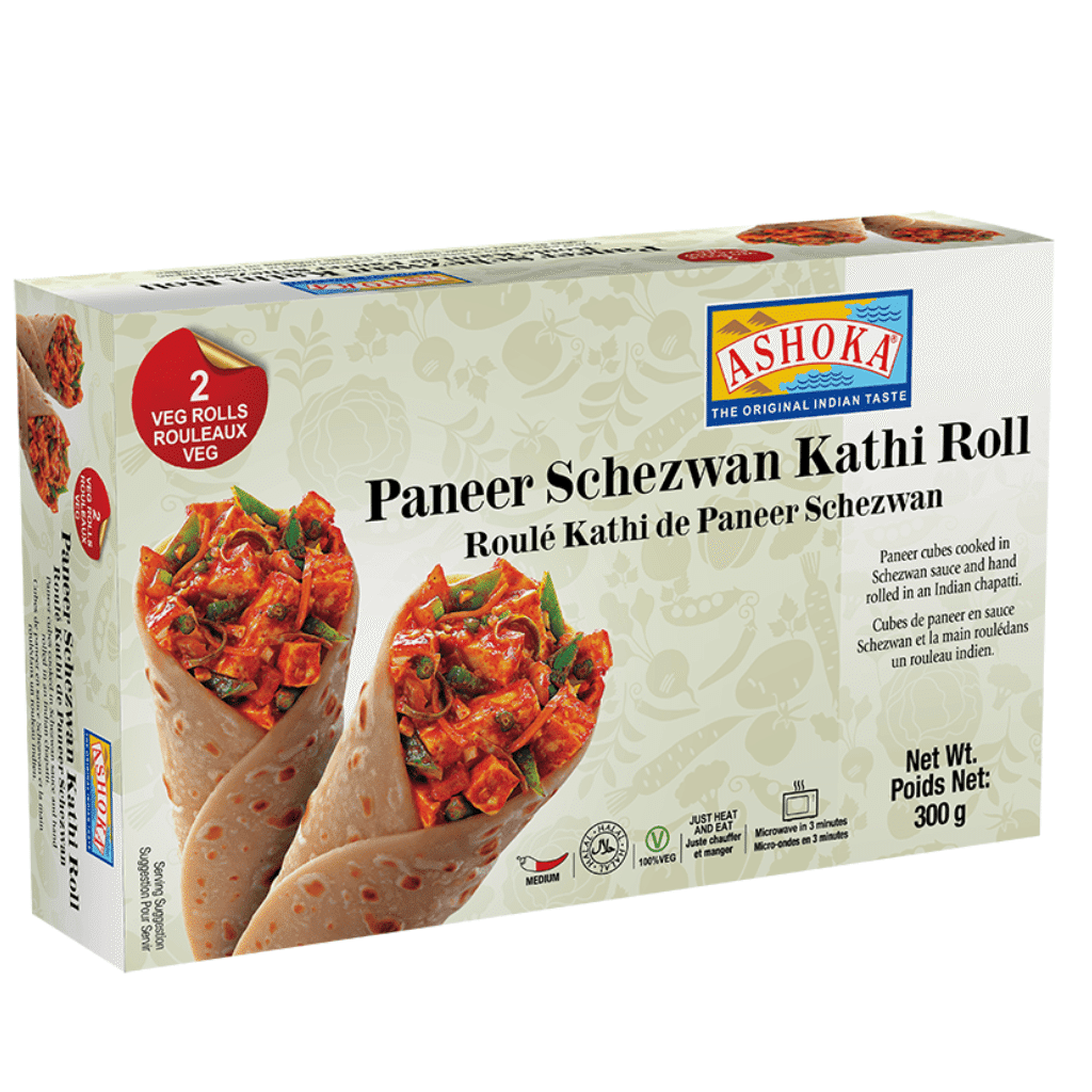 Ashoka Paneer Schezwan Kathi Roll Pack of 2, Frozen 300 g