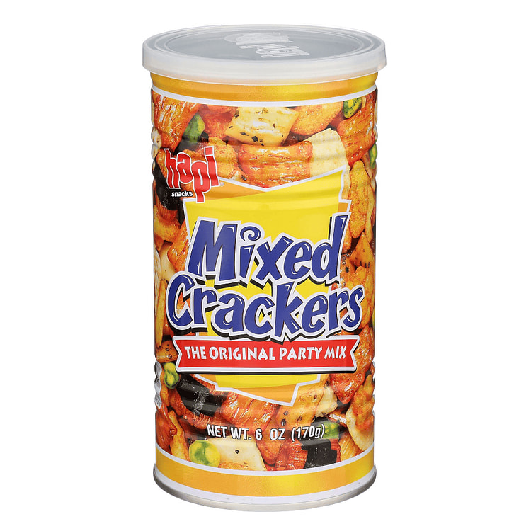Hapi Mixed Crackers Can 6 oz
