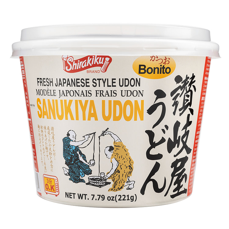 Tigela de Udon Sanukiya Shirakiku, Sabor Bonito 7.79 oz
