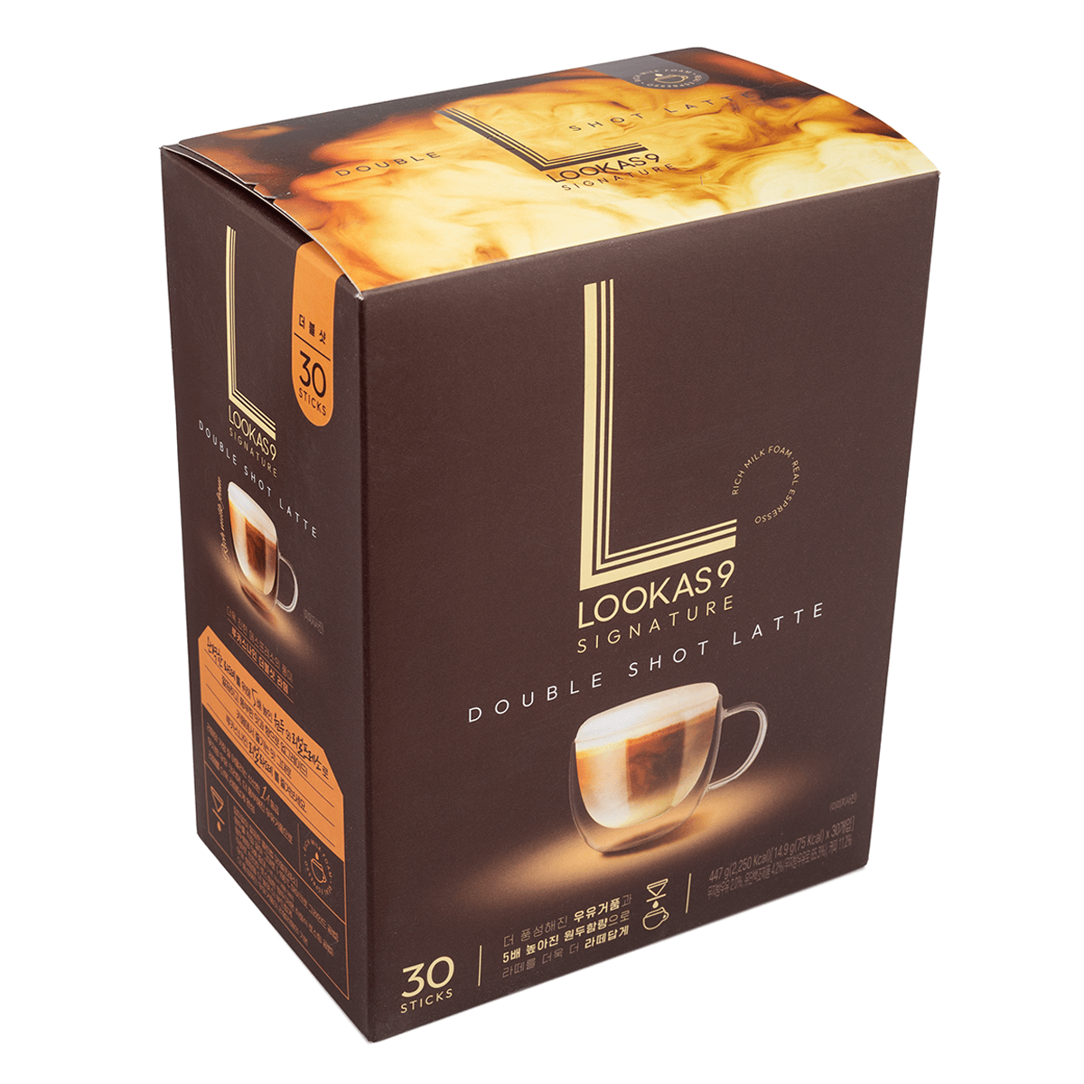 NAMYANG LOOKAS 9 DOUBLE SHOT LATTE 0.52 オンス*30 パック - Weee!