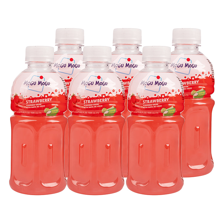 Mogu Mogu Strawberry Nata de Coco (6pack) 10.8 fl.oz